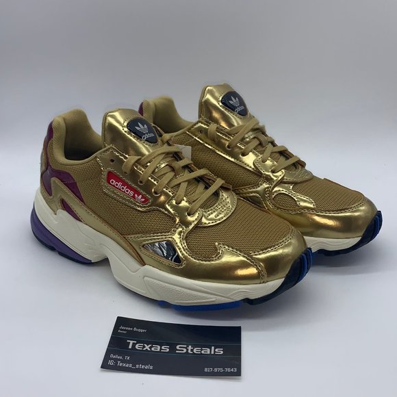 adidas falcon gold